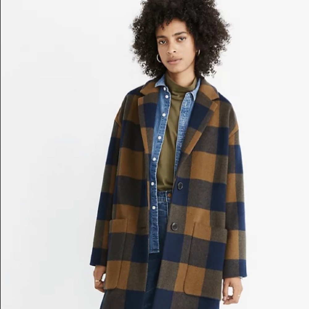 Madewell Elmcourt Coat in Buffalo Check